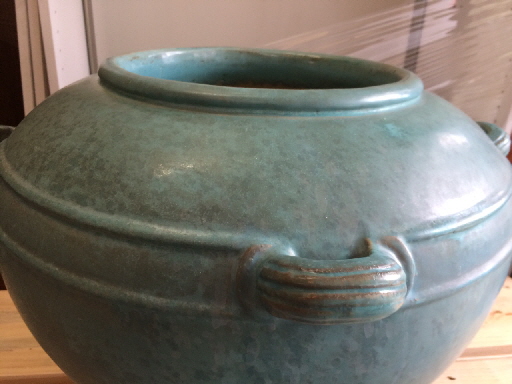 Glazed Gladding McBean Urn After Repair